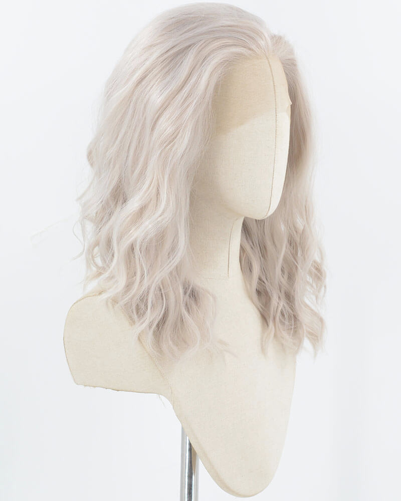 Grey Curly Synthetic Lace Front Wig WW923