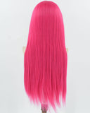 Hot Pink Synthetic Lace Front Wig WT088