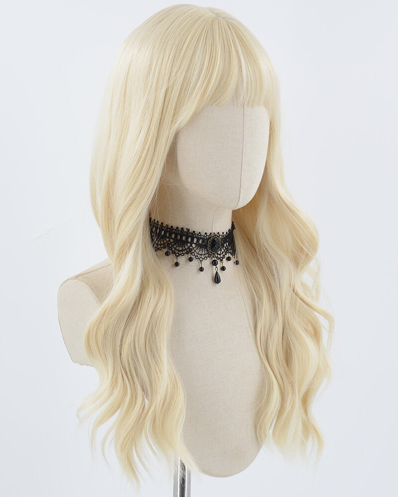 Blonde Curly Synthetic Wig HW216