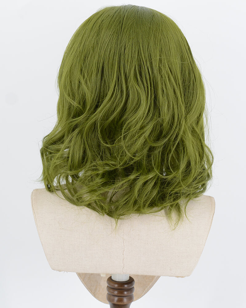 Green Wavy Joker Cosplay Synthetic Lace Front Wig