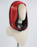 Red Black Bob Synthetic Lace Front Wig WW629
