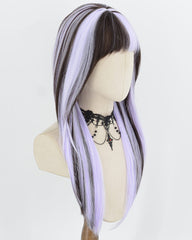 Purple Black Synthetic Wig HW889