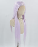 Light Purple Long Straight Synthetic Lace Front Wig WW1001