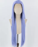 Blue Purple Long Straight Synthetic Lace Front Wig WW861