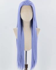 Blue Purple Long Straight Synthetic Lace Front Wig WW861