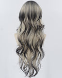 Long Black Ombre Synthetic Wig HW589