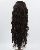 Brown Black Long Curly Synthetic Wig HW799
