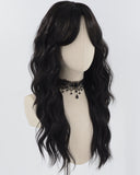 Long Black Curly Synthetic Wig HW577