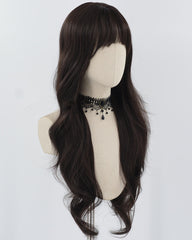 Natural Black Long Wavy Synthetic Wig HW596