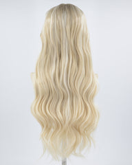 Ombre Blonde Long Synthetic Lace Front Wig WW602