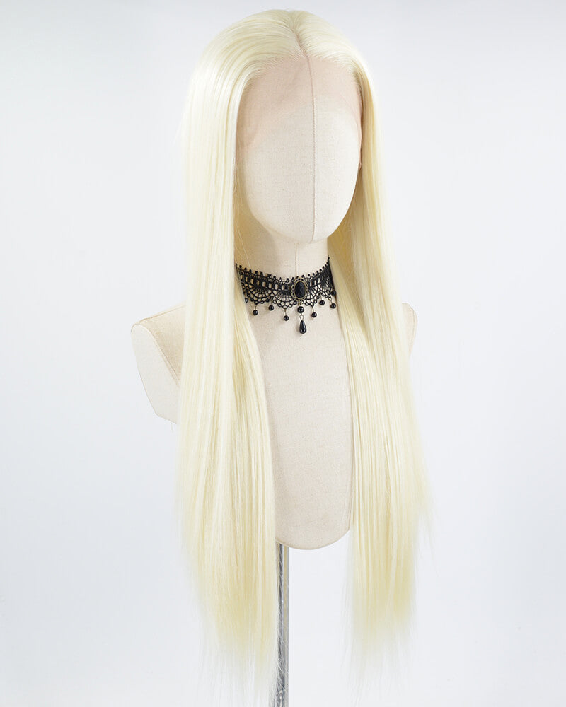 Blonde Long Straight Synthetic Lace Front Wig WW018