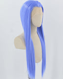 Long Blue Synthetic Lace Front Wig WW846