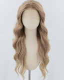 Brown Ombre Blonde Synthetic Lace Front Wig WW950