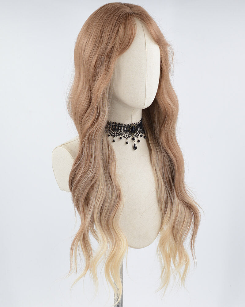 Ombre Brown Long Synthetic Wig HW443