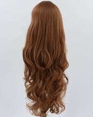 Long Brown Wavy Synthetic Wig HW659
