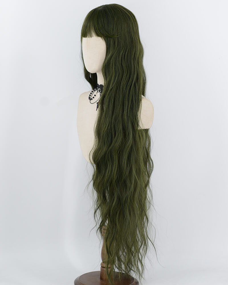 40Inch Long  Green Curly Synthetic Wig HW855