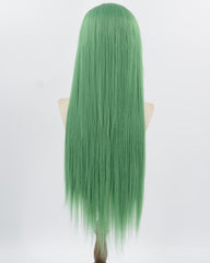 Green Long Straight Synthetic Lace Front Wig WW902