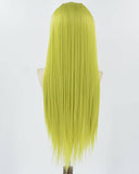 Light Green Long Synthetic Lace Front Wig WW865
