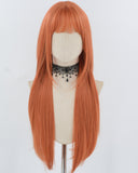 Long Orange Synthetic Wig HW694