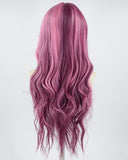 Pink Wavy Synthetic Wig HW421