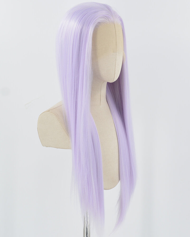 Light Purple Synthetic Lace Front Wig WW825