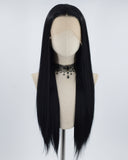 13*6 Black Straight Synthetic Lace Front Wig WW551