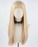 Mixed Blonde Brown Synthetic Wig HW303