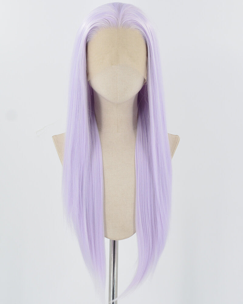 Light Purple Synthetic Lace Front Wig WW825
