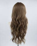 Light Brown Long Wavy Synthetic Wig HW249