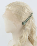 Ash Blonde Curly Synthetic Lace Front Wig WW930