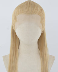 Mixed Blonde Straight Synthetic Lace Front Men's Wig MW059