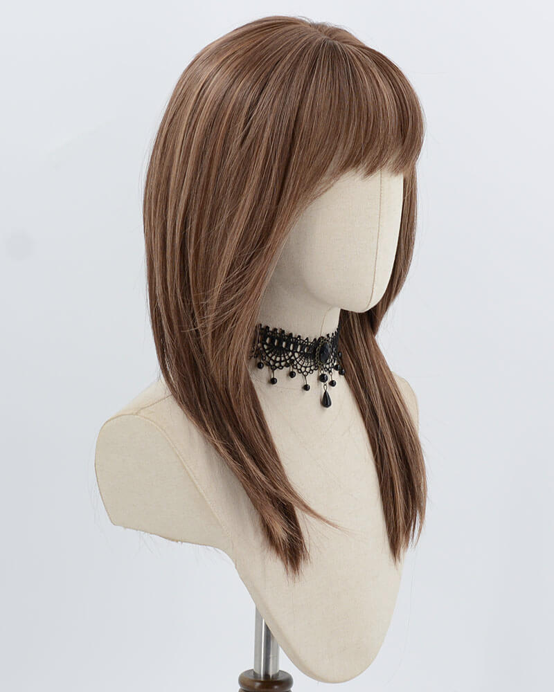 Mixed Brown Synthetic Wig HW785