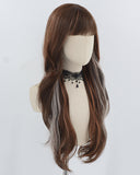 Mixed Brown Long Synthetic Wig HW701