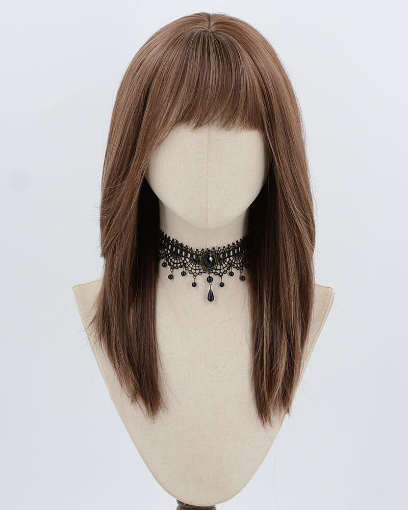 Mixed Brown Synthetic Wig HW785
