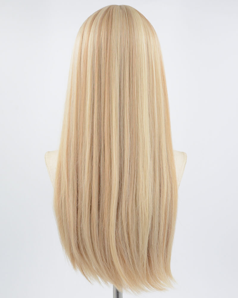 Mixed Blonde Brown Synthetic Wig HW303