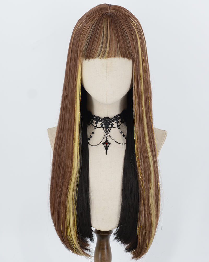 Monster High Brown Highlights Synthetic Wig HW840