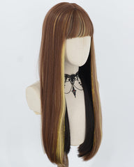 Monster High Brown Highlights Synthetic Wig HW840