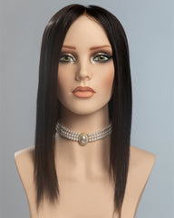 Natural Black Straight Human Hair Wig HT038