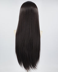 Natural Black Long Straight Synthetic Lace Front Wig WW685