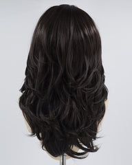Natural Black Wavy Synthetic Lace Front Wig WW606