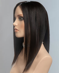 Natural Black Straight Human Hair Wig HT038