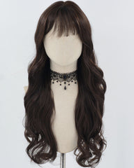 Natural Black Wavy Synthetic Wig HW629