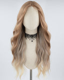 Long Brown Wavy Synthetic Wig HW444