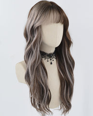 Blonde Brown Wavy Synthetic Wig HW588