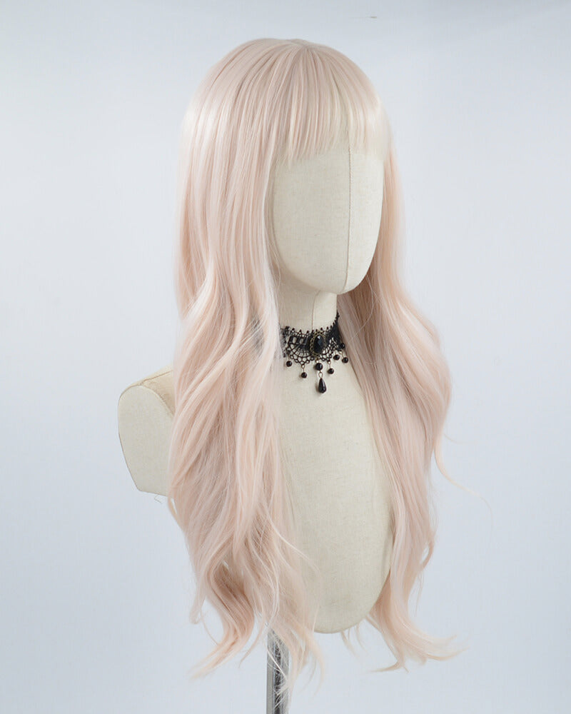 Light Pink Long Synthetic Wig HW234