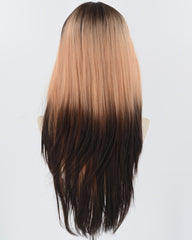 Black Ombre Brown Synthetic Wig HW581