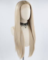 Long Ombre Blonde Synthetic Lace Front Wig WT019