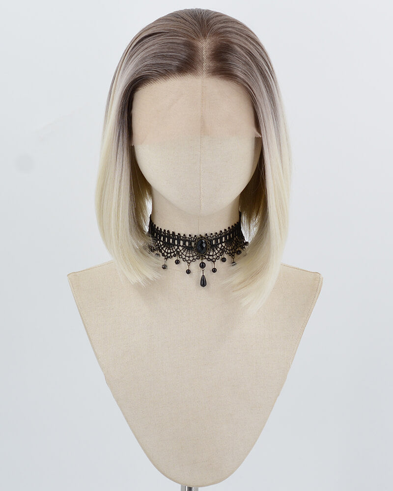 Ombre Blonde Bob Synthetic Lace Front Wig WW1009