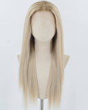 Ombre Ash Blonde Synthetic Lace Front Wig WW928