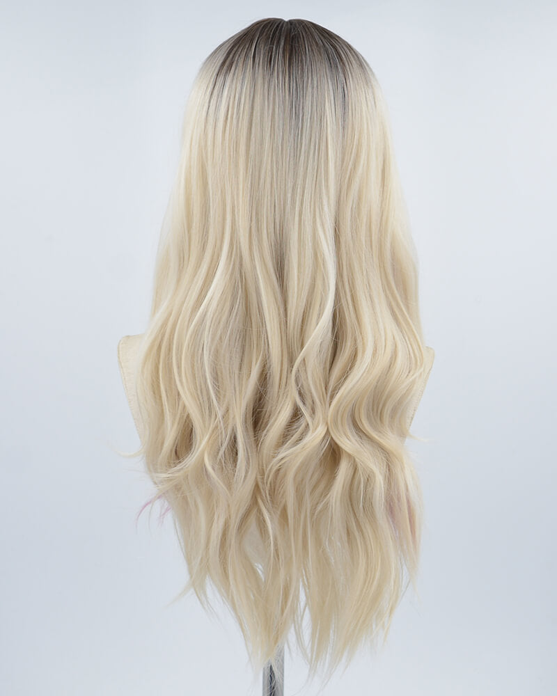 Ombre Blonde Pink Synthetic Wig HW291
